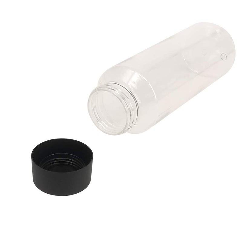 zmybcpack 24 Pack 10 OZ (300 ml) Clear PET Plastic Juice Bottles with Black Lids - Plastic Smoothie Bottles Ideal for Juice, Milk, Homemade Beverages - Image 4